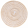 Set of 4 Spiral Woven Straw Round Placemats Ø38cm Discounts