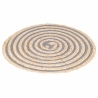 Set of 4 Spiral Woven Straw Round Placemats Ø38cm Bulk Discounts