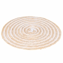 Set of 4 Spiral Woven Straw Round Placemats Ø38cm Model
