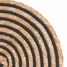 Set of 4 Spiral Woven Straw Round Placemats Ø38cm Characteristics