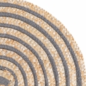 Set of 4 Spiral Woven Straw Round Placemats Ø38cm Measures