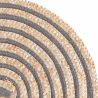 Set of 4 Spiral Woven Straw Round Placemats Ø38cm Measures