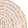 Set of 4 Spiral Woven Straw Round Placemats Ø38cm Cost