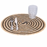 Set of 4 Spiral Woven Straw Round Placemats Ø38cm Buy