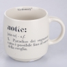 Set of 3 Stackable Stoneware Mugs 350ml with Victionary L Inscriptions Sale