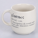 Set of 3 Stackable Stoneware Mugs 350ml with Victionary L Inscriptions Discounts