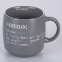 Set of 3 Stackable Stoneware Mugs 350ml with Victionary L Inscriptions Choice Of