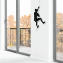 Modern Wall-Mounted Lacquered Resin Climber Sculpture Vero-L On Sale