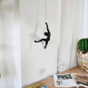 Modern Wall Sculpture in Lacquered Resin, Climber Figurine Bata-L On Sale