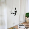 Modern Wall Sculpture in Lacquered Resin, Climber Figurine Bata-L On Sale