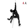 Modern Wall Sculpture in Lacquered Resin, Climber Figurine Bata-L Promotion