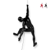 Modern Wall Sculpture in Lacquered Resin, Climber Figurine Bata-L Promotion