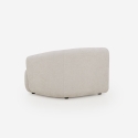 Modern Modular 2-Seater Fabric Sofa with Ottoman Yuna-2P Choice Of