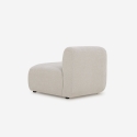 Modern Modular 2-Seater Fabric Sofa with Ottoman Yuna-2P Characteristics