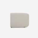 Modern Modular 2-Seater Fabric Sofa with Ottoman Yuna-2P Price