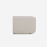 Modern Modular 2-Seater Fabric Sofa with Ottoman Yuna-2P Price