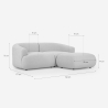 Modern Modular 2-Seater Fabric Sofa with Ottoman Yuna-2P Cheap