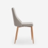 Modern Upholstered Fabric Chair for Dining Room and Kitchen Sirka Measures