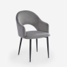 Modern Velvet Dining and Kitchen Chair with Armrests Rozan Catalog