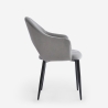 Modern Velvet Dining and Kitchen Chair with Armrests Rozan Bulk Discounts