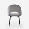 Modern Velvet Dining and Kitchen Chair with Armrests Rozan Choice Of