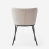 Lasta Modern Design Dining Chair with Black Legs and Fabric Upholstery Bulk Discounts