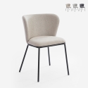 Lasta Modern Design Dining Chair with Black Legs and Fabric Upholstery Promotion
