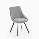 Navya Modern Design Swivel Dining Chair in Fabric Choice Of