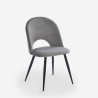 Modern padded velvet chair for dining room kitchen Zarda Characteristics