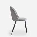 Modern padded velvet chair for dining room kitchen Zarda Measures