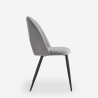 Modern padded velvet chair for dining room kitchen Zarda Measures