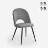 Modern padded velvet chair for dining room kitchen Zarda Promotion
