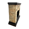 Belluno Freestanding Bioethanol Fireplace with Faux Stone Effect L105xW38xH100 Sale