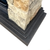 Belluno Freestanding Bioethanol Fireplace with Faux Stone Effect L105xW38xH100 Catalog