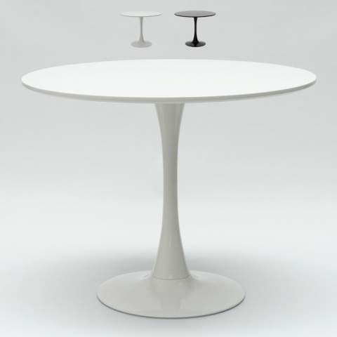 black and white Tulipan round table for bar and living room 80cm Promotion
