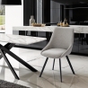 Navya Modern Design Swivel Dining Chair in Fabric On Sale