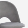 Modern padded velvet chair for dining room kitchen Zarda Cost