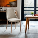 Modern Upholstered Fabric Chair for Dining Room and Kitchen Sirka On Sale