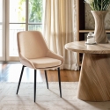 Jarva Modern Velvet Upholstered Chair for Kitchen and Dining Room On Sale