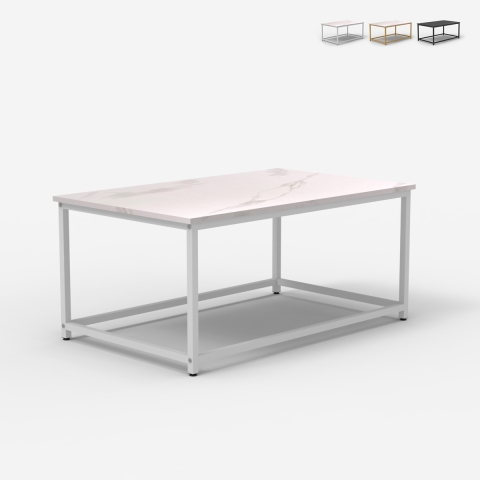 Contemporary coffee table 100x60x45cm marble effect Corniola Promotion