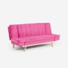Skata 2-Seater Velvet Fabric Sofa Bed with Reclining Backrest Offers