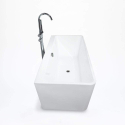 Icaria Modern Design Rectangular Freestanding Bathtub Sale