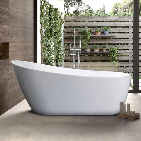 Malta Liberty Design Freestanding Bathtub With High Back Promotion