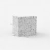 Contemporary Square Coffee Table in Inlaid Wood Manju Model