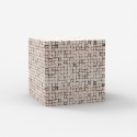 Contemporary Square Coffee Table in Inlaid Wood Manju Catalog
