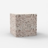 Contemporary Square Coffee Table in Inlaid Wood Manju Catalog