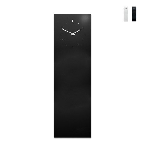 Vertical wall clock magnetic chalkboard modern design Lavagna Promotion