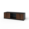 Modern TV Stand with Fluted Front Doors 150x50x45cm Budapest Model