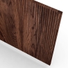 Modern TV Stand with Fluted Front Doors 150x50x45cm Budapest Measures