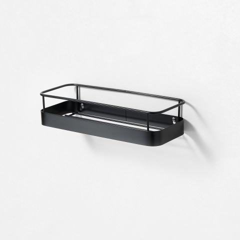Black matte metal wall shelf Wenk Promotion